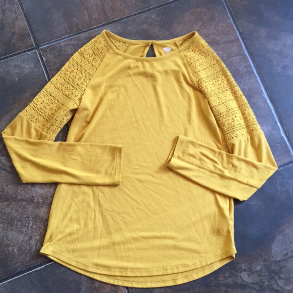 Yellow long sleeve shirt from old navy